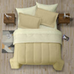 CUBRELECHO DOBLE FAZ CAMA KING - BEIGE/MARFIL - Imagen 2