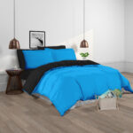 DUVET COVER DOBLE FAZ Aguamarina/negro - Imagen 2