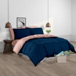 DUVET COVER DOBLE FAZ Azul oscuro/Rose